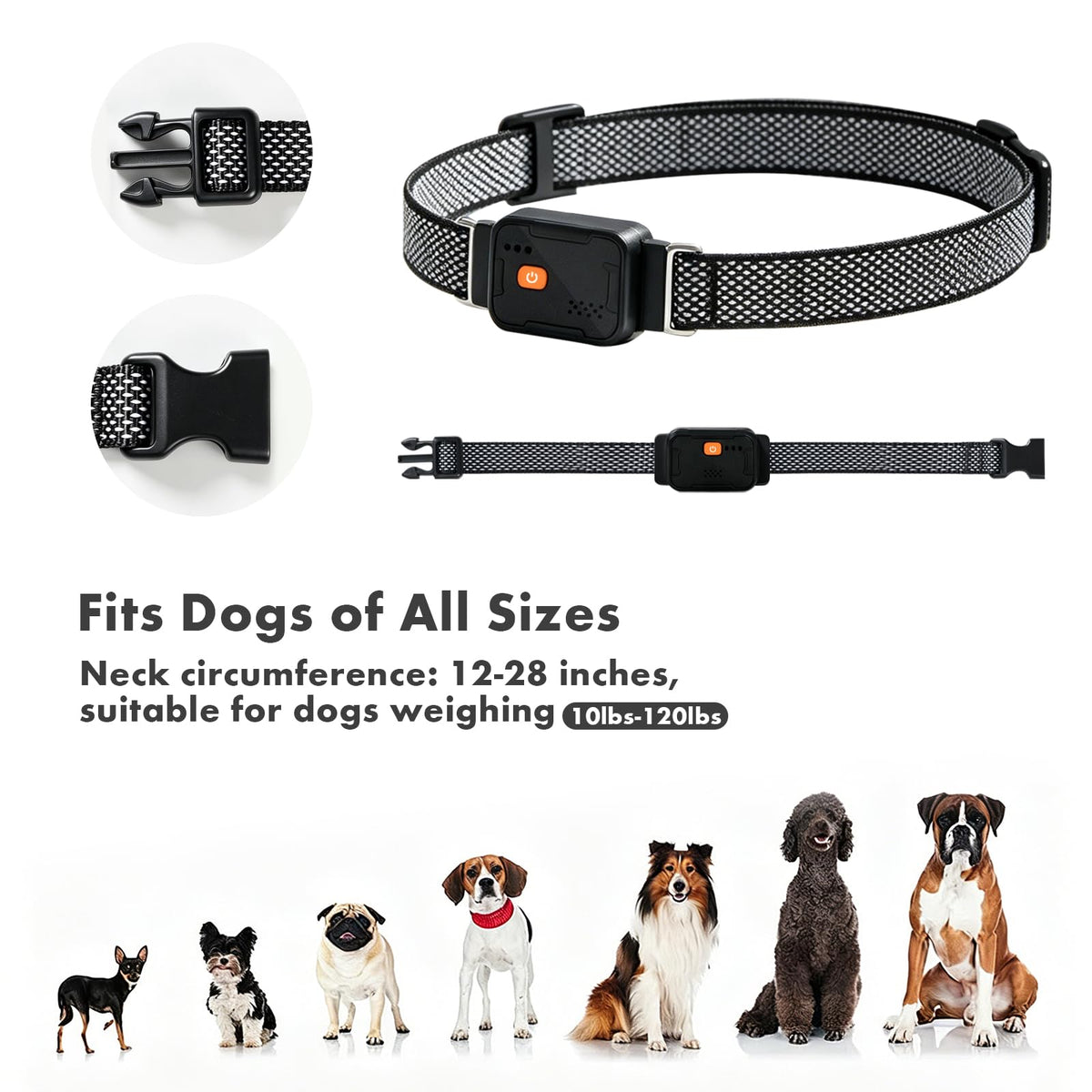 GPS Dog Collar & Pet Tracker Black U15186