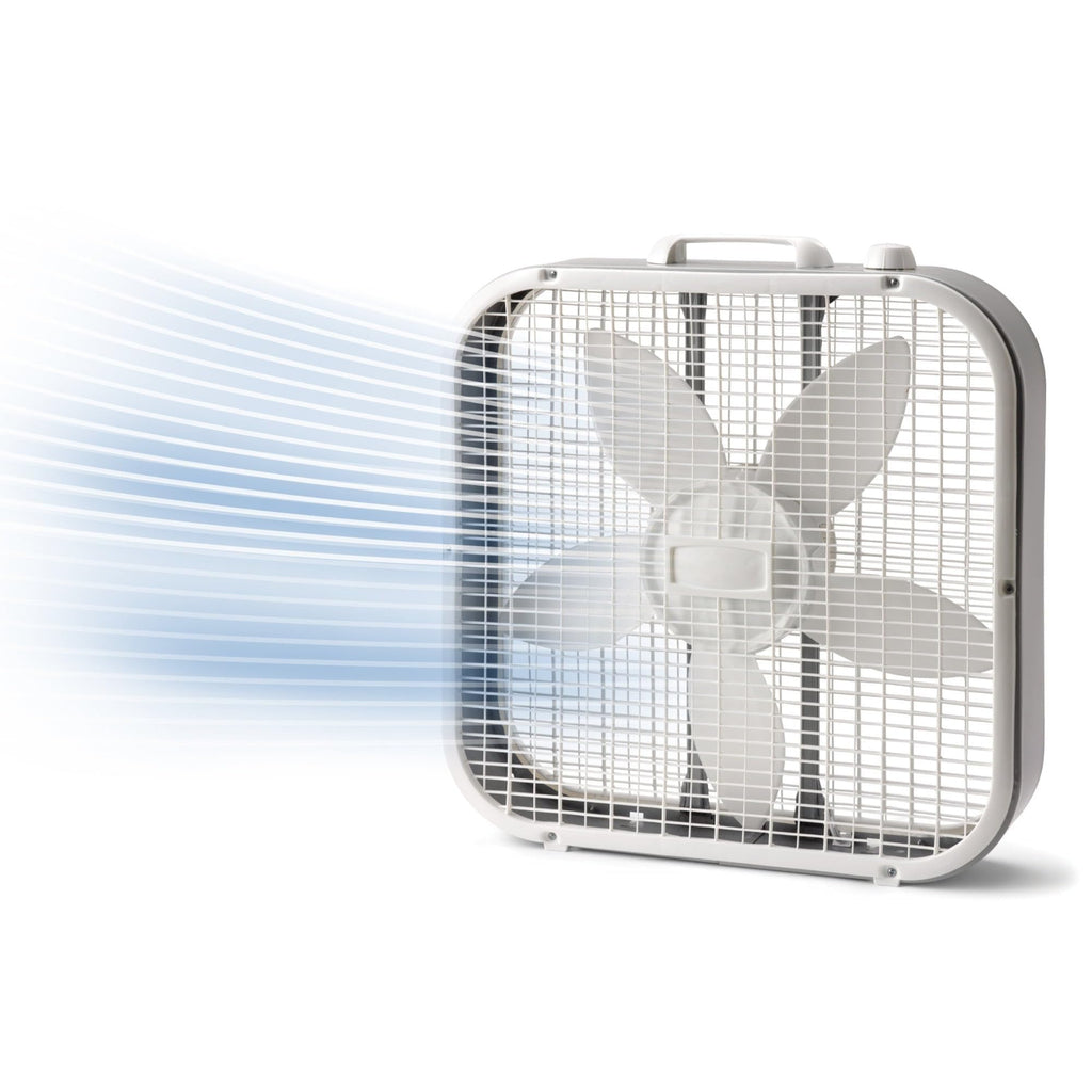 20 Inch White Box Fan 3 Speed X556