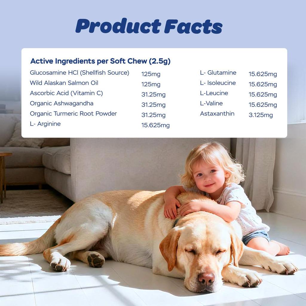 High Protein Muscle Support Soft Chews for Dogs, 120 Count U695944