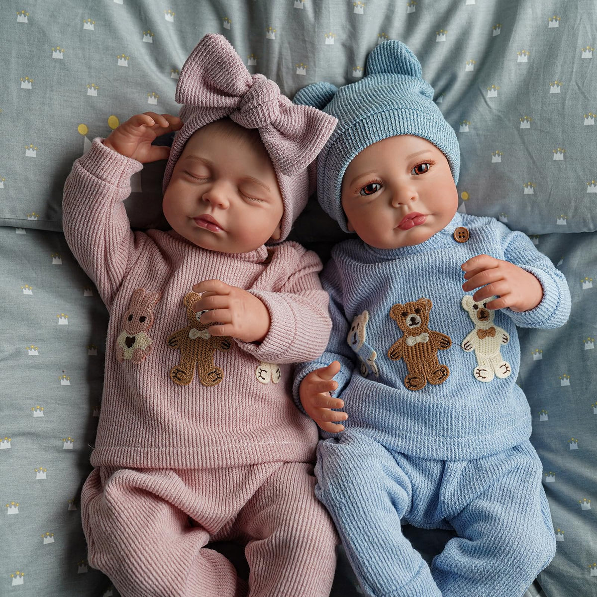 20 Inch Lifelike Reborn Baby Dolls Twins B88628