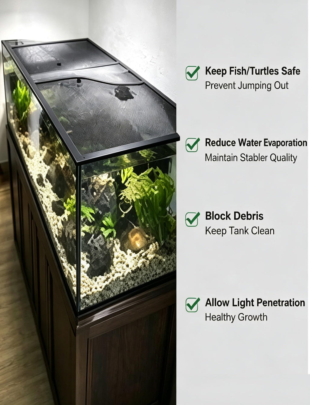 Aluminum Mesh Aquarium Lid for 10-20 Gallon Tanks X291344