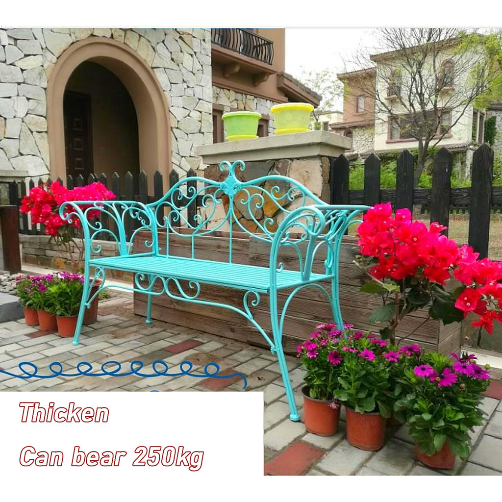 2-Seat Outdoor Metal Bench A164