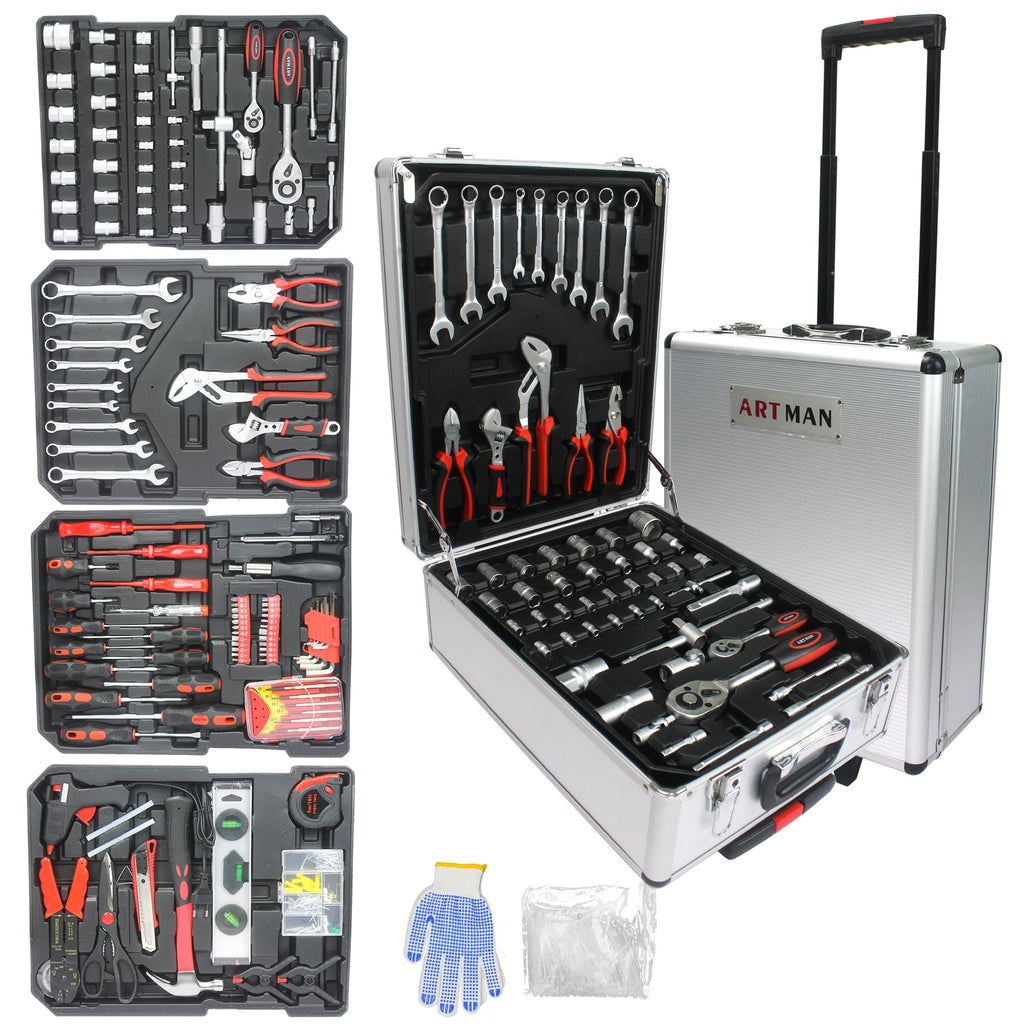 899-Piece Household Tool Set with Rolling Case Q24361