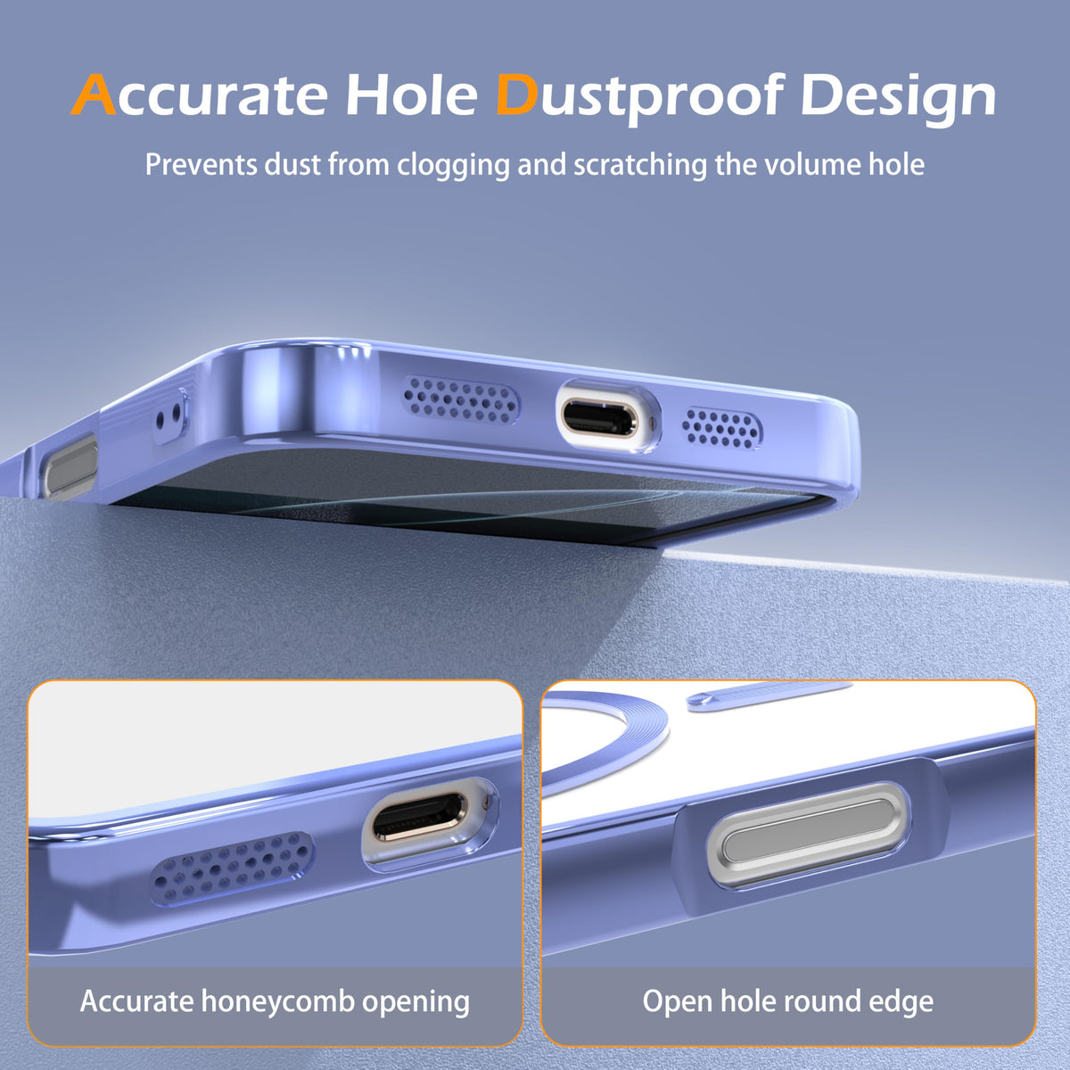 Magnetic Clear Case for iPhone 13 Pro Max with Camera Lens Protection U471635