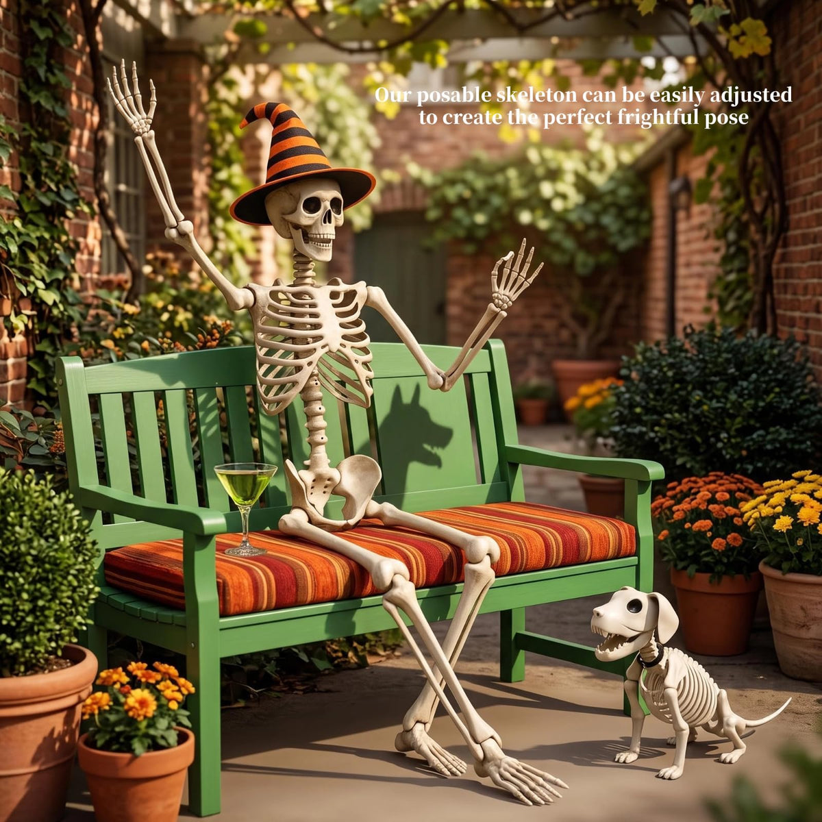 5.4FT Posable Skeleton O8919