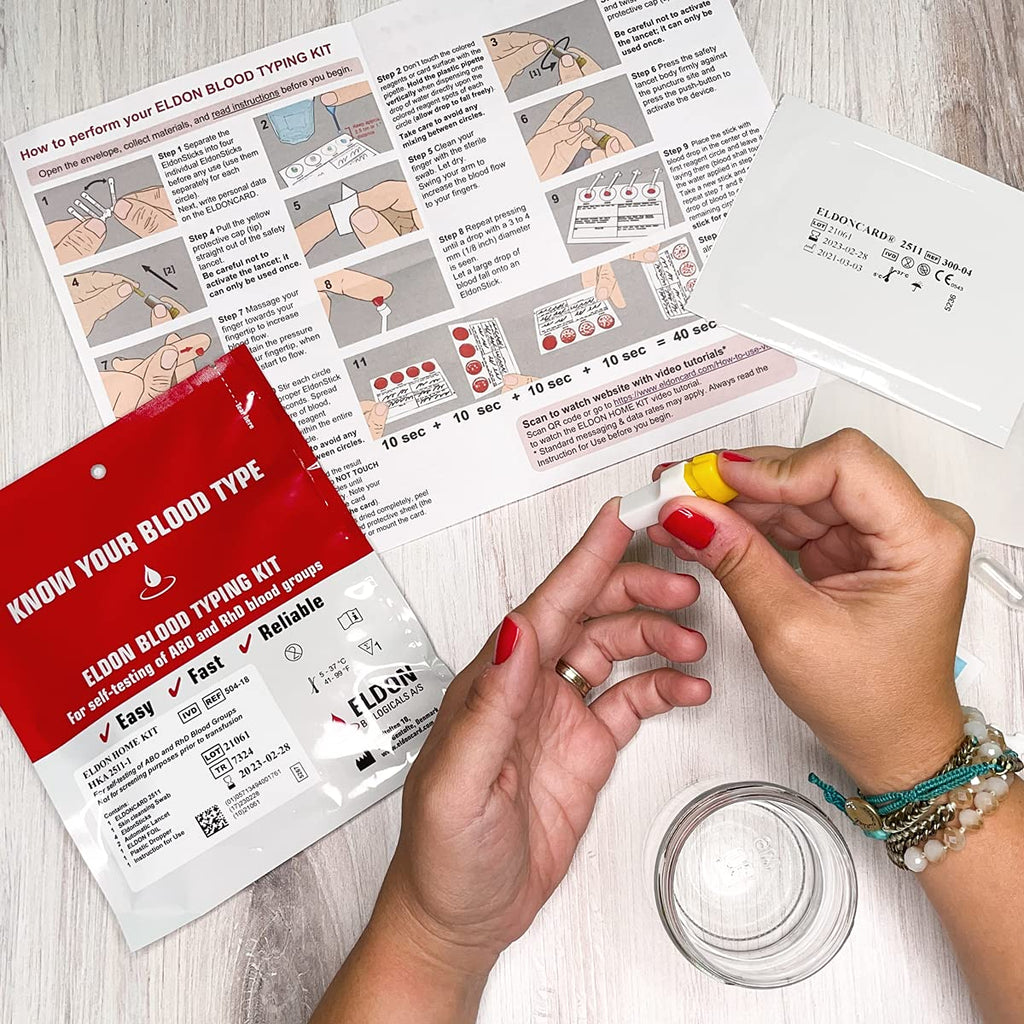 Home Blood Typing Kit Single D273914
