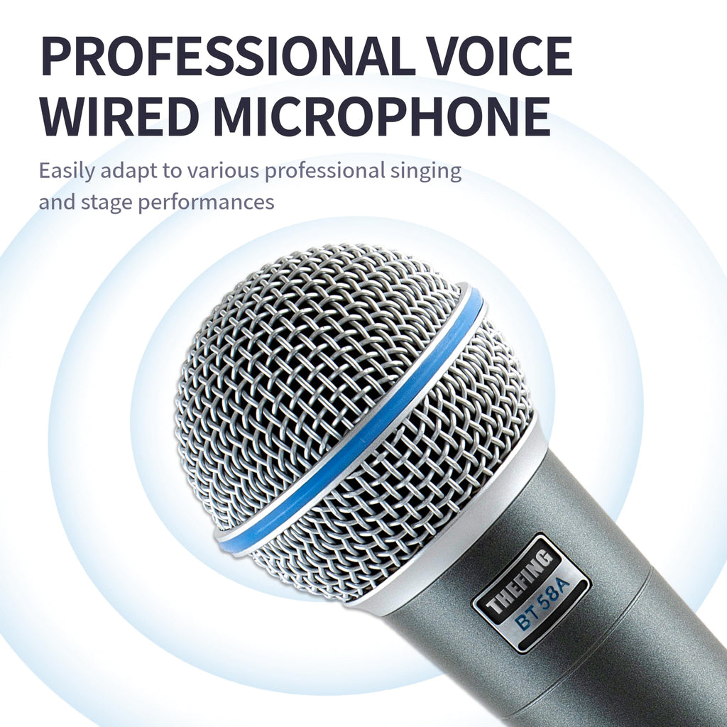 Wired Dynamic Handheld Karaoke Microphone with Audio Cable E7699