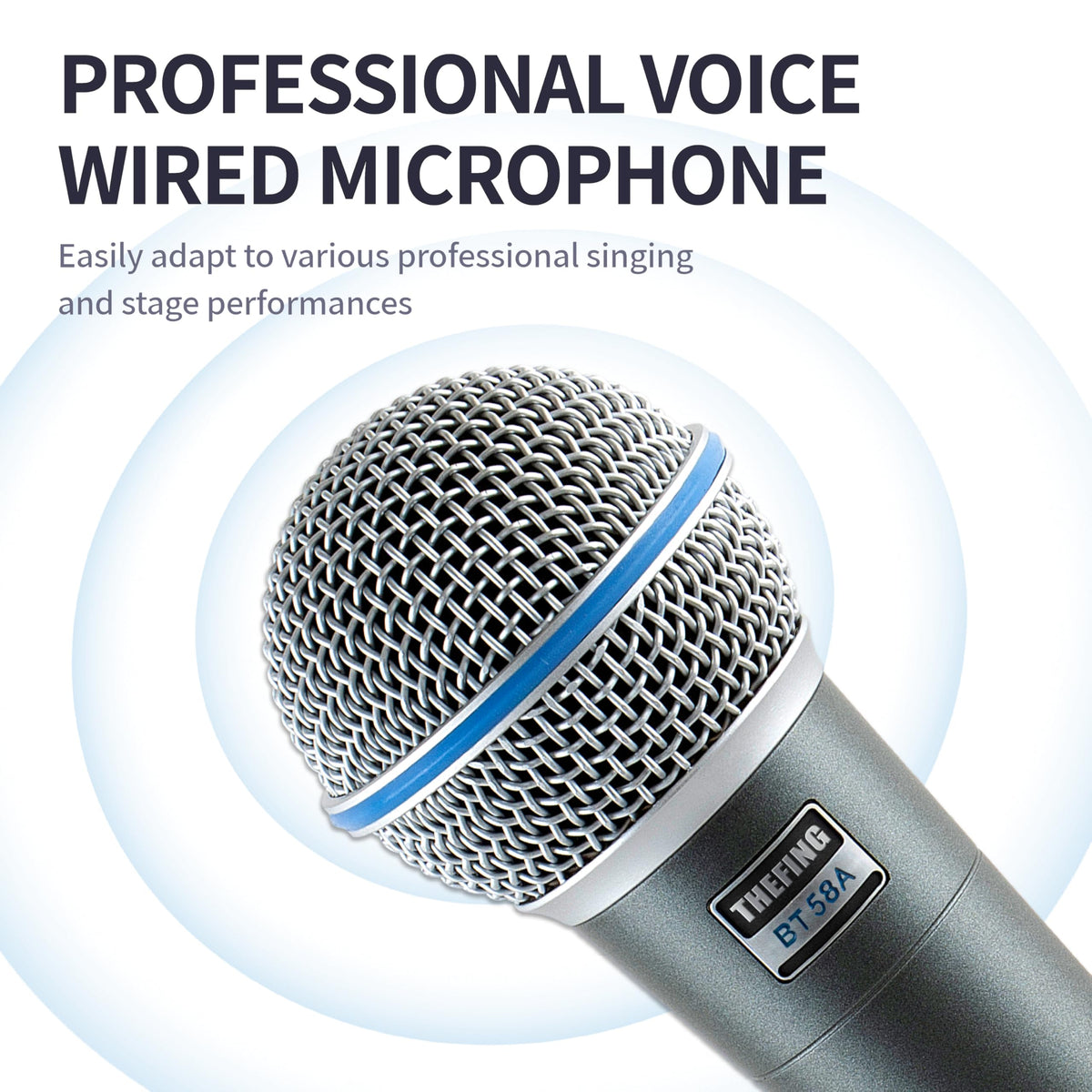 Wired Dynamic Handheld Karaoke Microphone with Audio Cable E7699