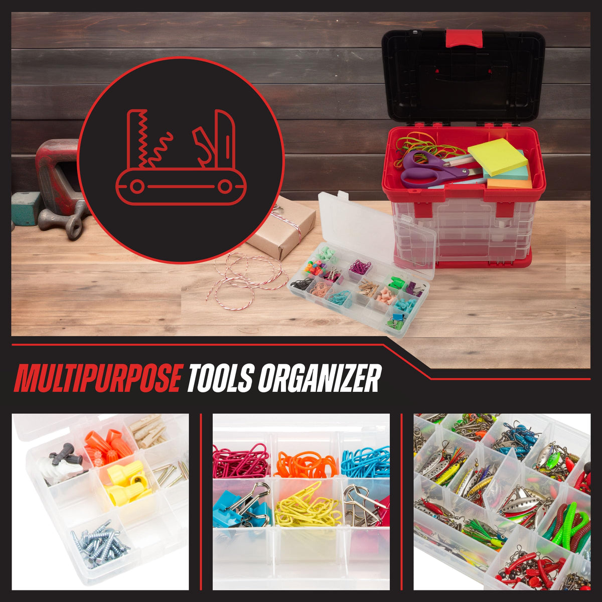 Portable Tool Box Small Parts Organizer with Drawers B675