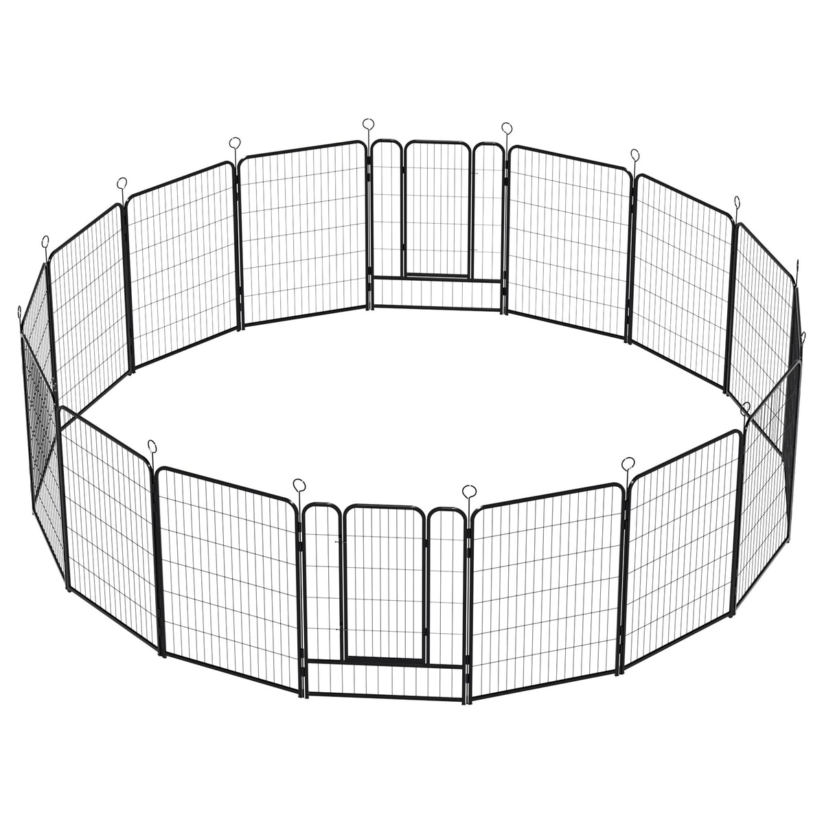 Heavy-Duty Iron Exercise-Pen System Portable Yard Camping Kennel Alternative F442