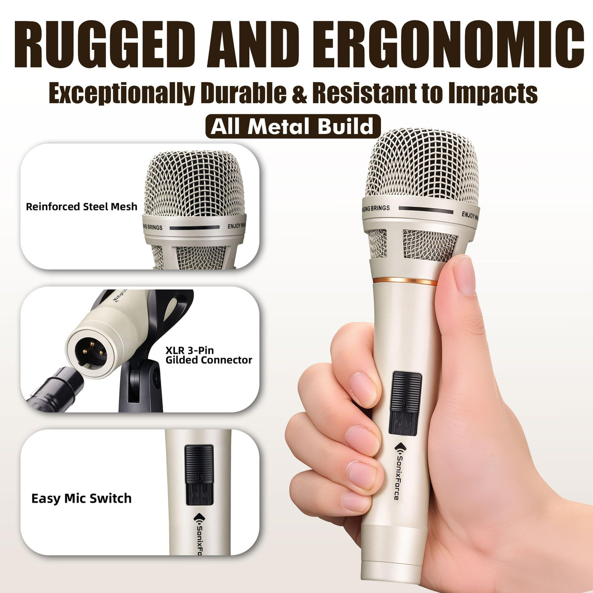 Dynamic Wired Vocal Microphone H915