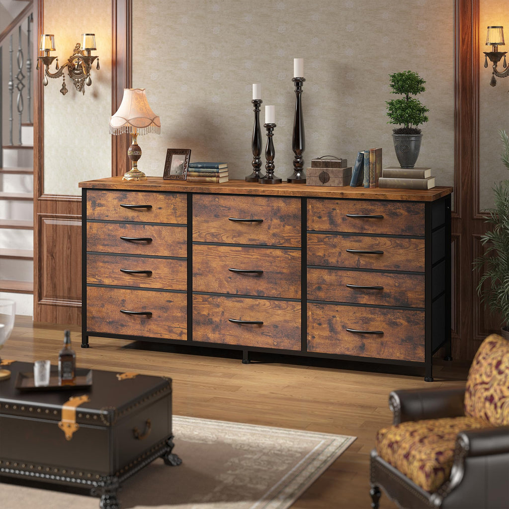 47.2"W Long Dresser with 11 Fabric Drawers F552357