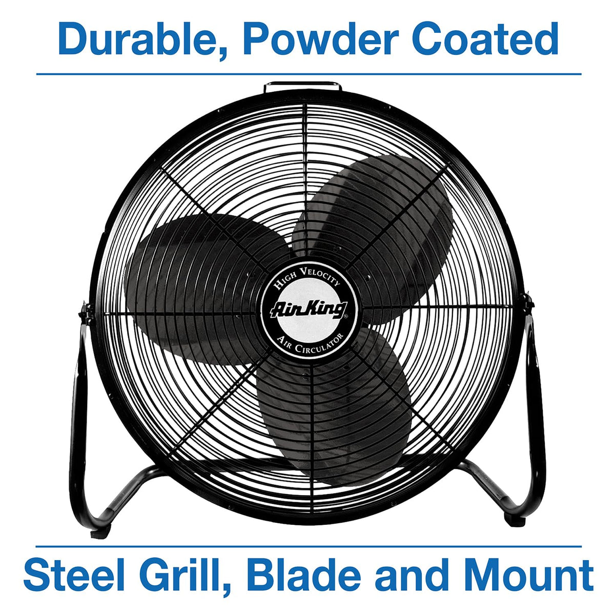 20-Inch High Velocity Pivoting Floor Fan, Black G526405
