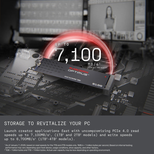2TB NVMe SSD, PCIe 4.0, M.2 2280 F326465