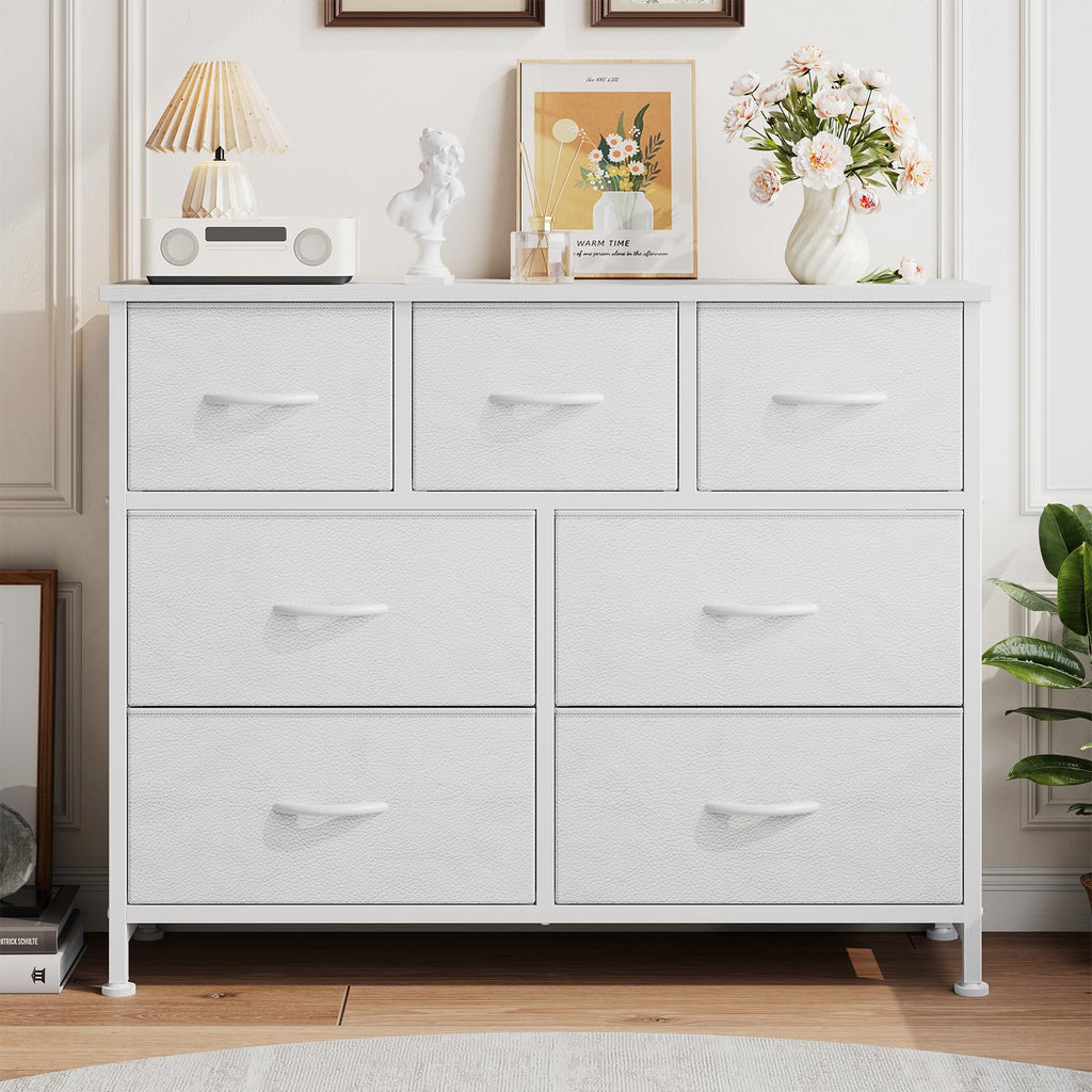 Fabric 7 Drawer Dresser E4638