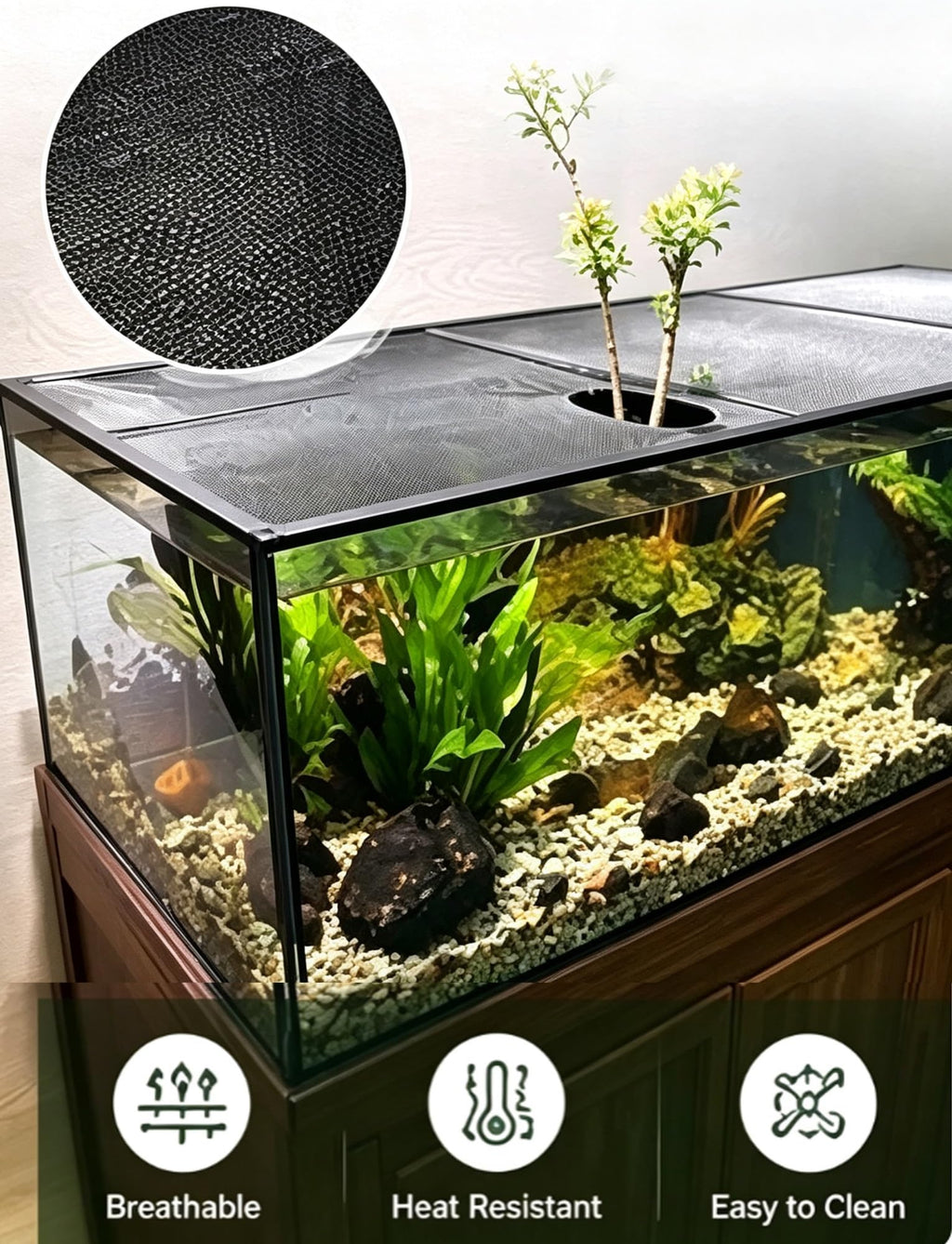 Aluminum Mesh Aquarium Lid for 10-20 Gallon Tanks X291344