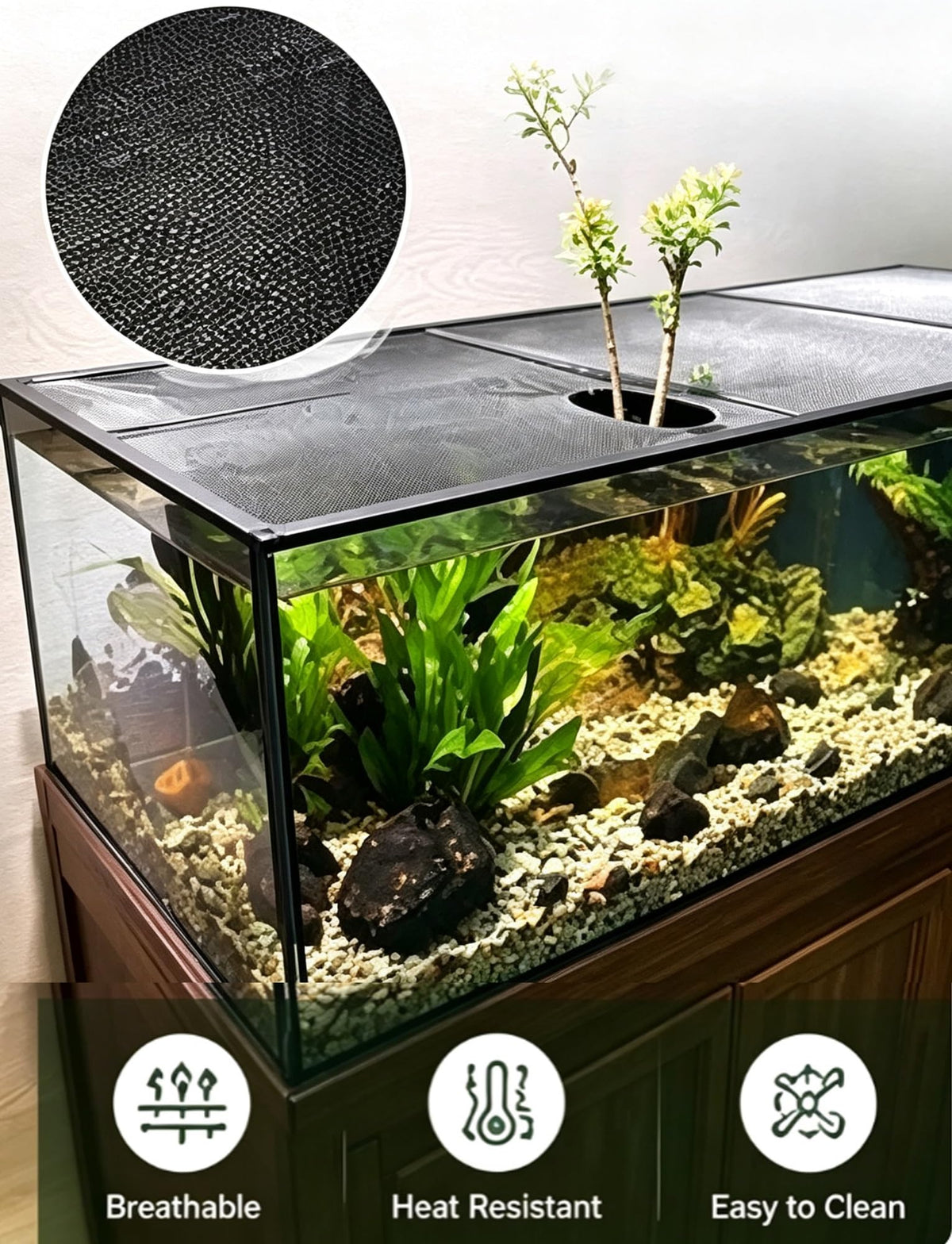 Aluminum Mesh Aquarium Lid for 10-20 Gallon Tanks X291344