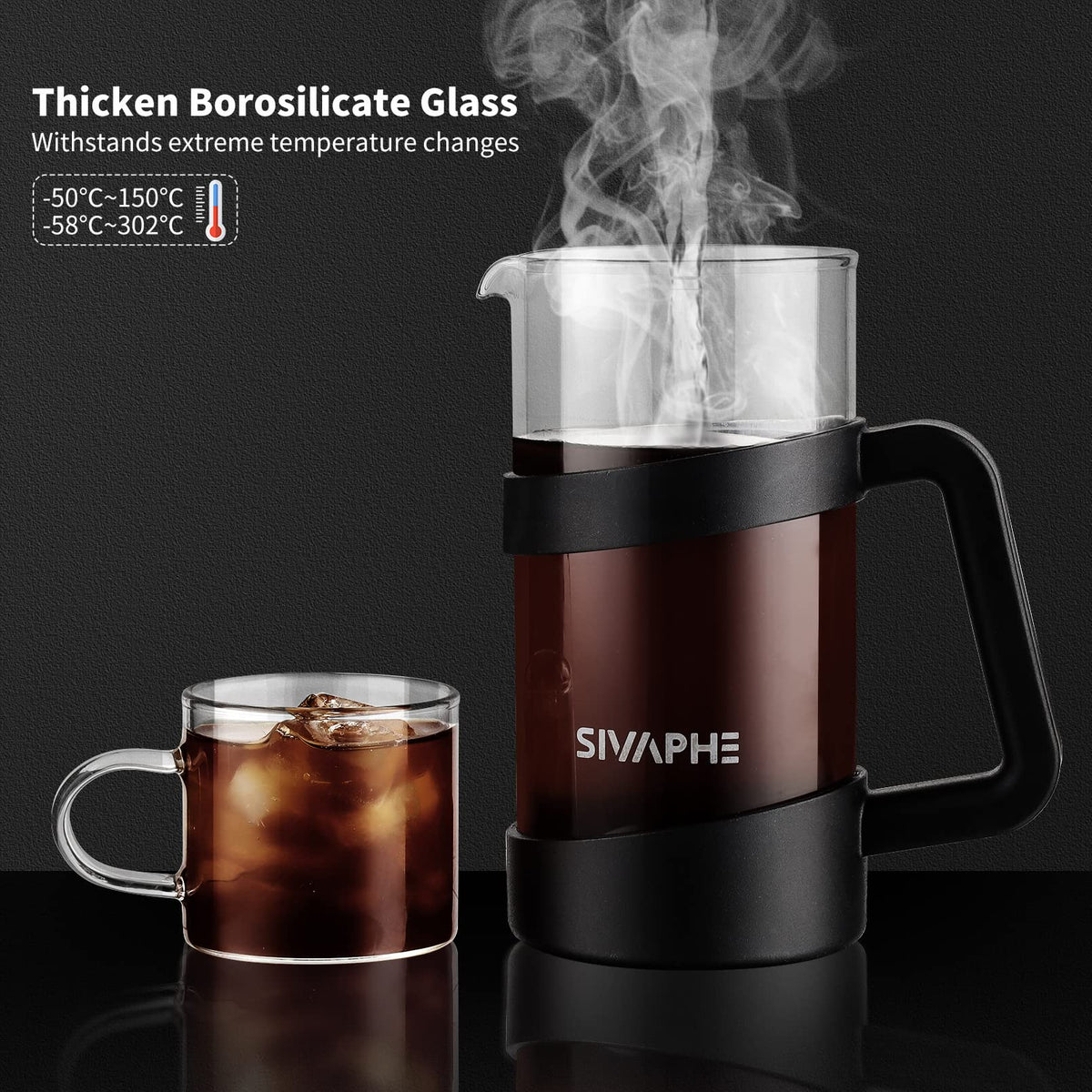 Small 12oz French Press Coffee Maker I5327