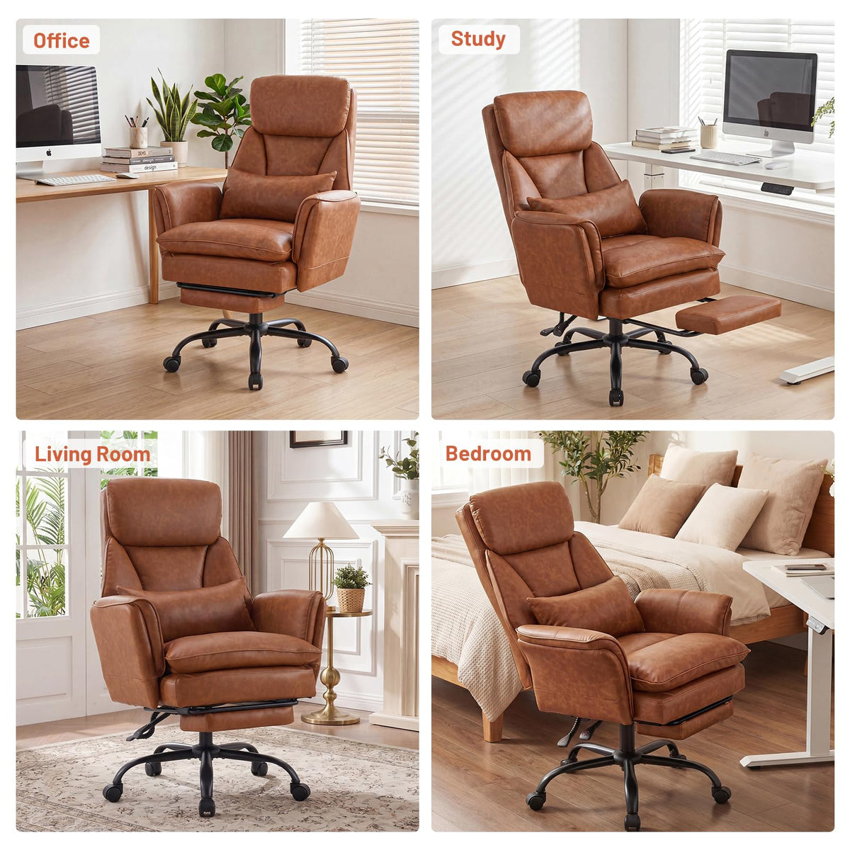 Big and Tall Ergonomic Office Chair with Footrest F172251