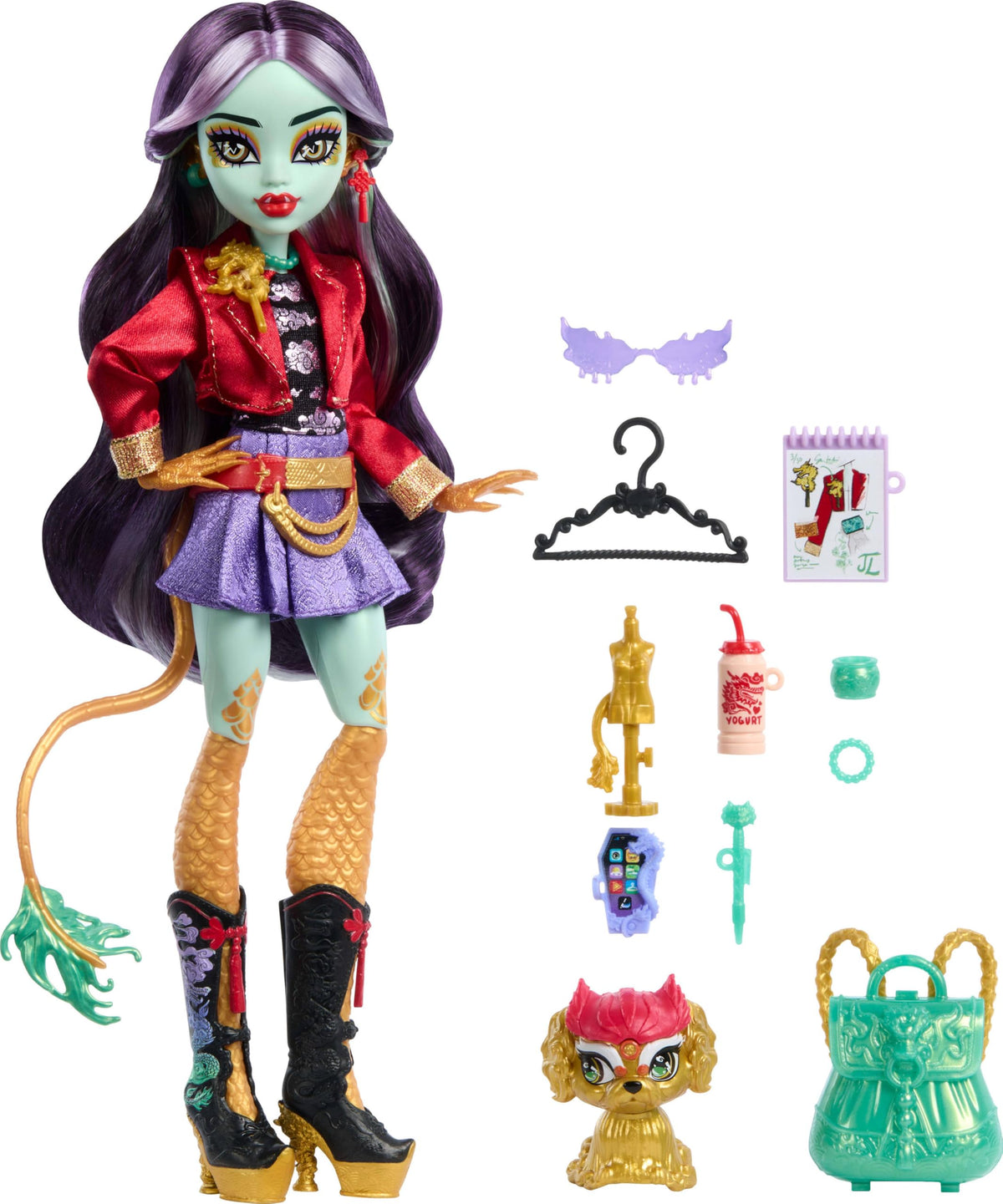 Jinafire Long Doll with Pet Dog K24398