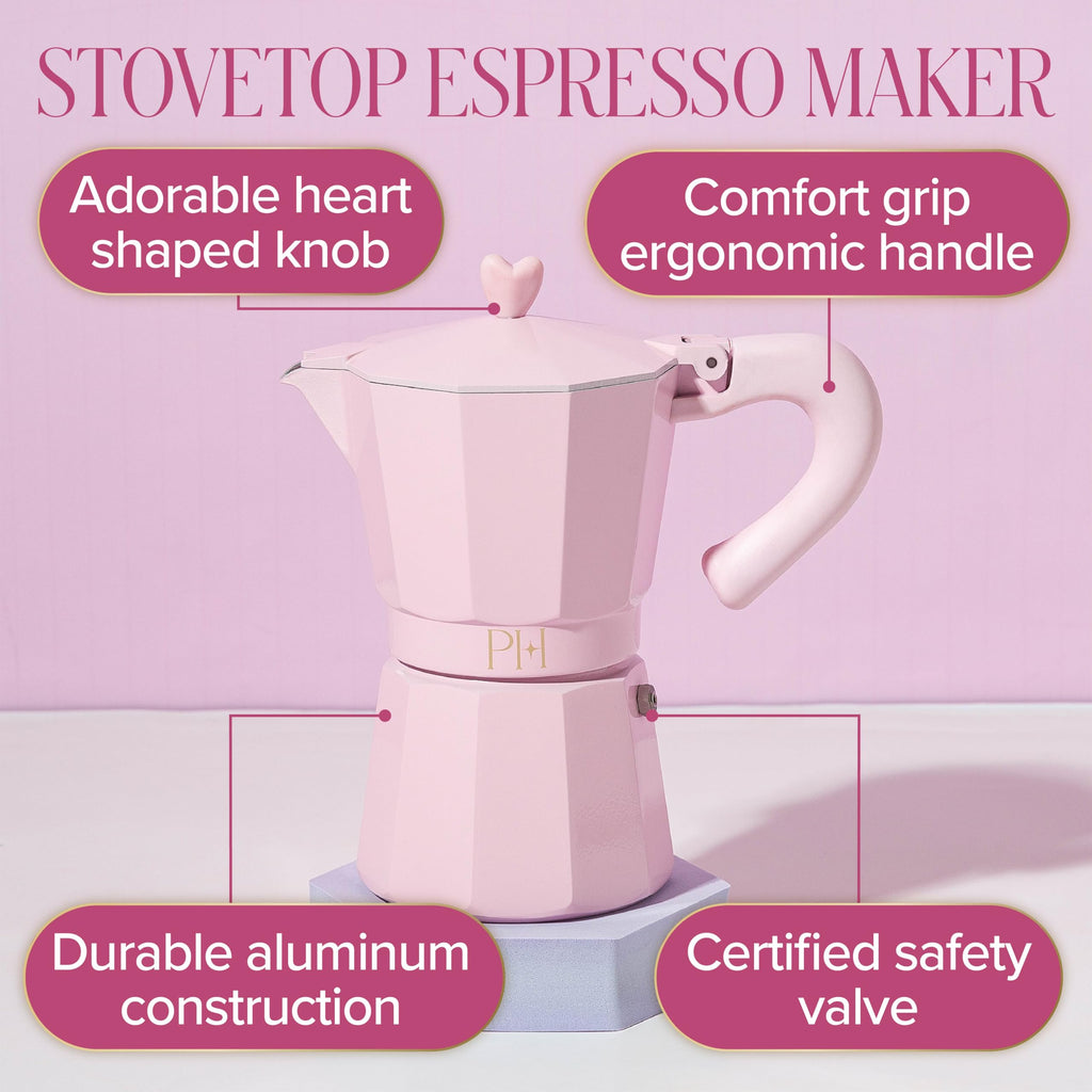 Stovetop Espresso and Coffee Maker Pink K680
