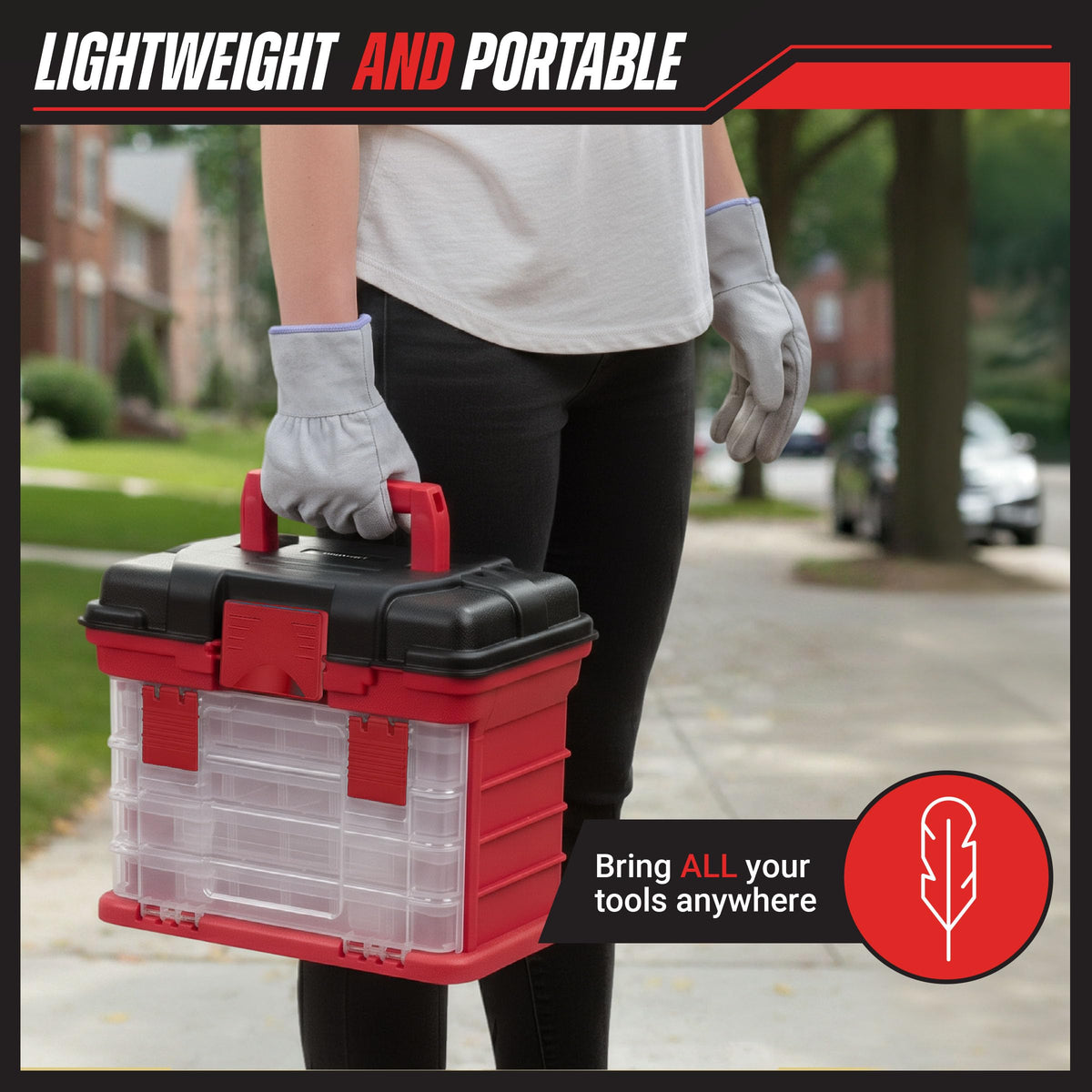 Portable Tool Box Small Parts Organizer with Drawers B675