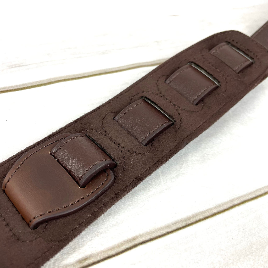 Sunburst Finish Guitar Strap with Pick Pockets & Padded Velour Back T20490