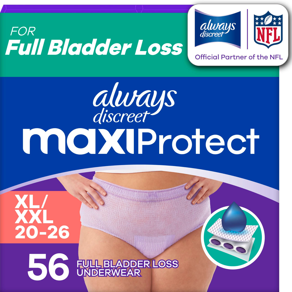 Scented Adult Diapers Size XL/XXL 56 Count K485