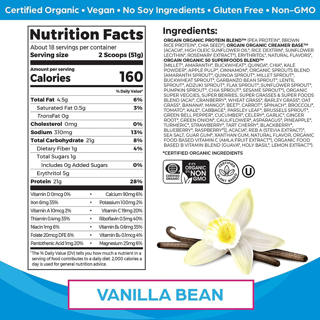 Organic Protein and Greens Powder O496455