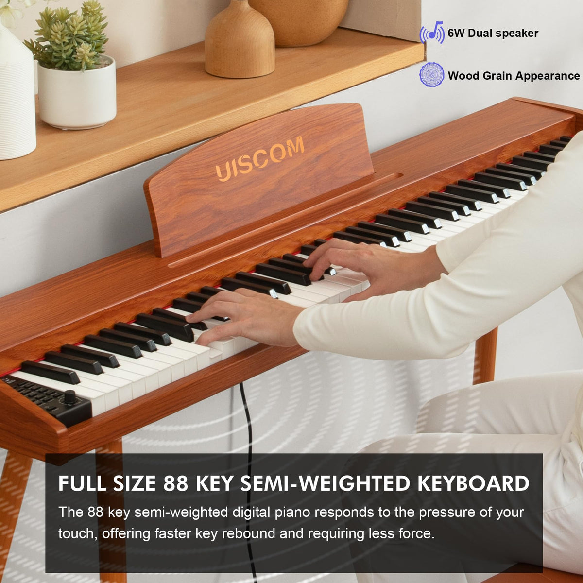 88 Key Semi-Weighted Digital Piano Keyboard L731659