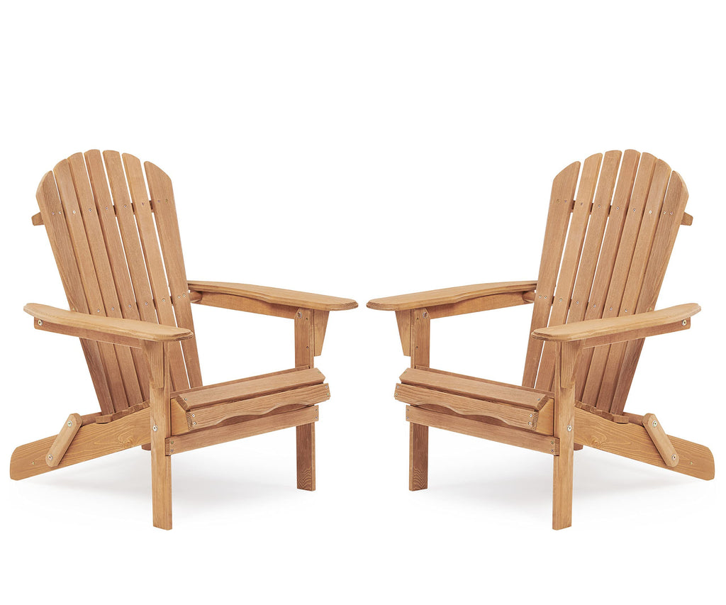 Cedar Folding Adirondack Chair Set of 2 M99979