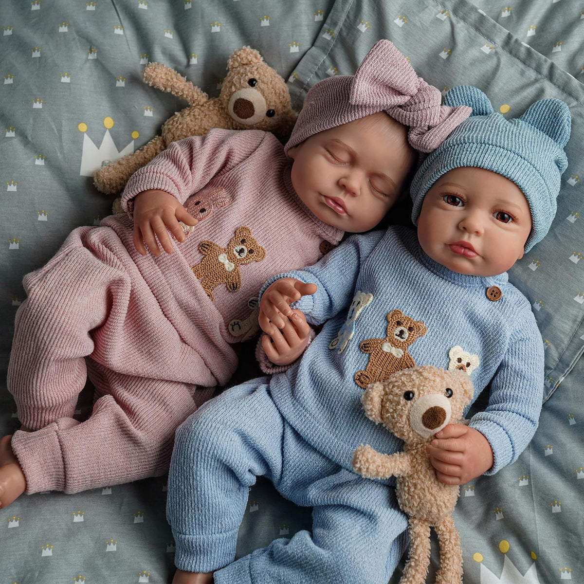 20 Inch Lifelike Reborn Baby Dolls Twins B88628