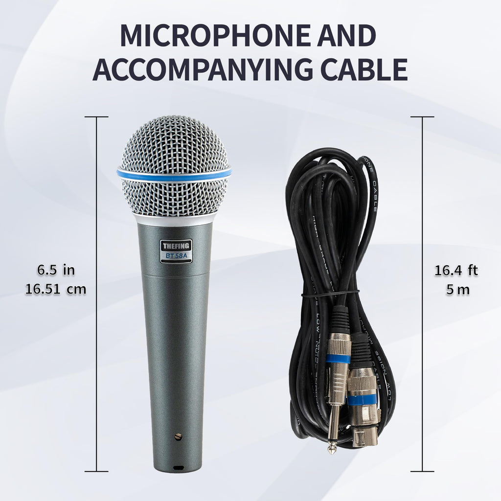 Wired Dynamic Handheld Karaoke Microphone with Audio Cable E7699