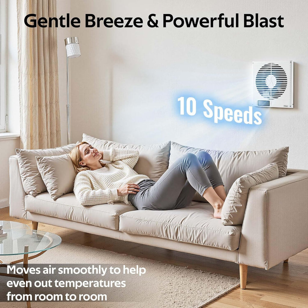 8" Room to Room Air Transfer Fan with Remote Y124682