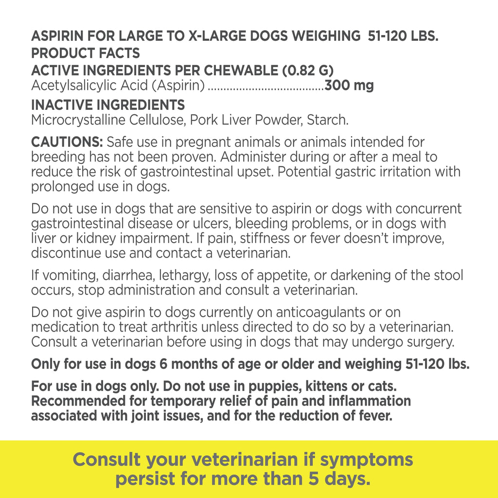 Canine Aspirin 120 ct D557727