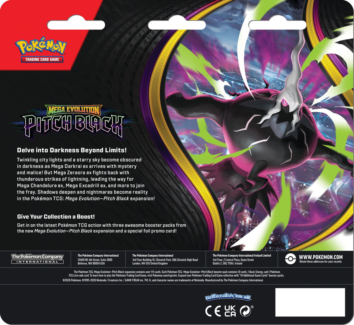 Pokemon TCG 3 Booster Pack Blister L5323