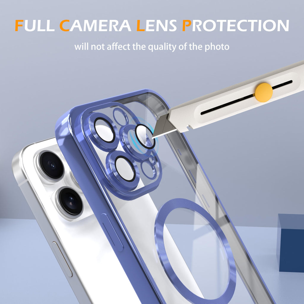 Magnetic Clear Case for iPhone 13 Pro Max with Camera Lens Protection U471635