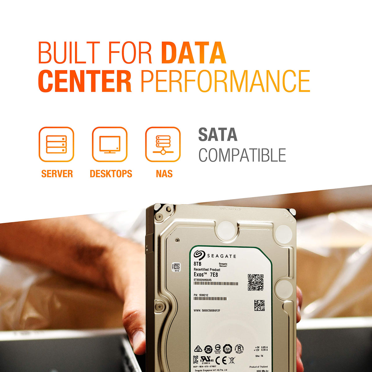 8TB 7200 RPM SATA 3.5-Inch Enterprise Hard Disk Drive T727