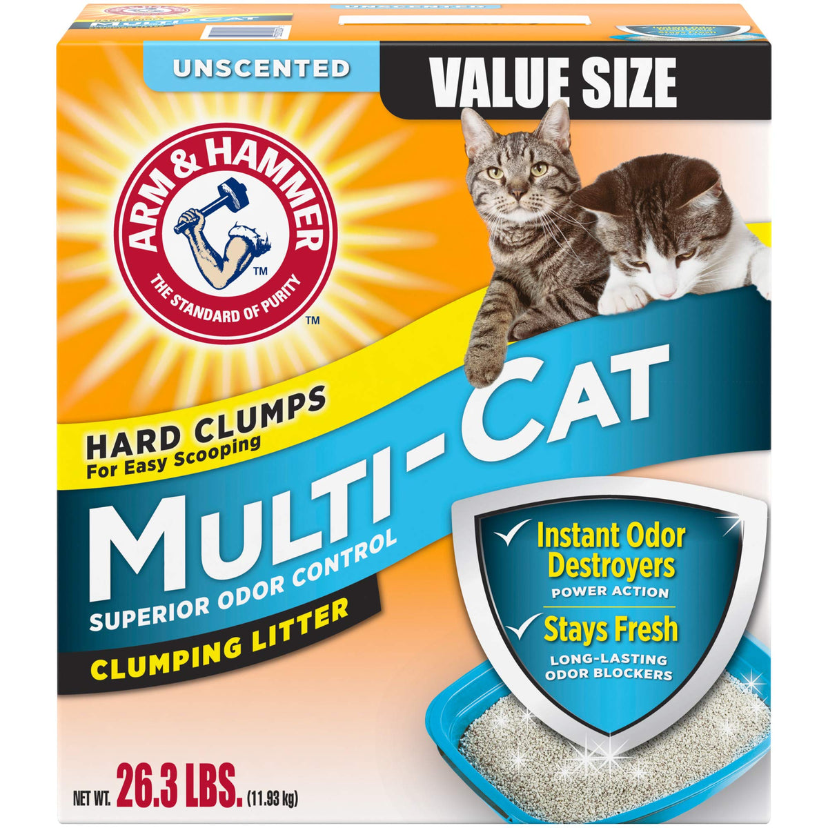 Unscented Clumping Cat Litter 26.3lb F2242