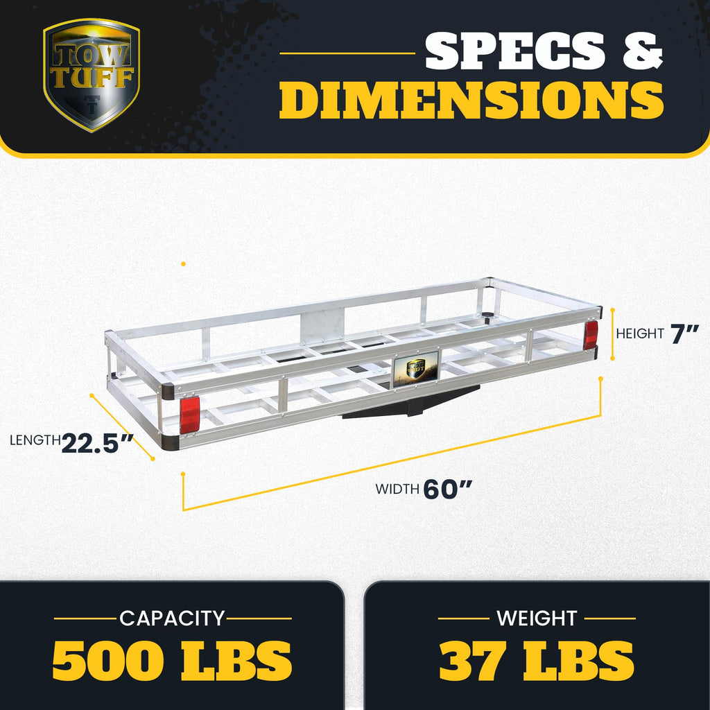 60 in Aluminum Hitch Carrier 500 lb G3504