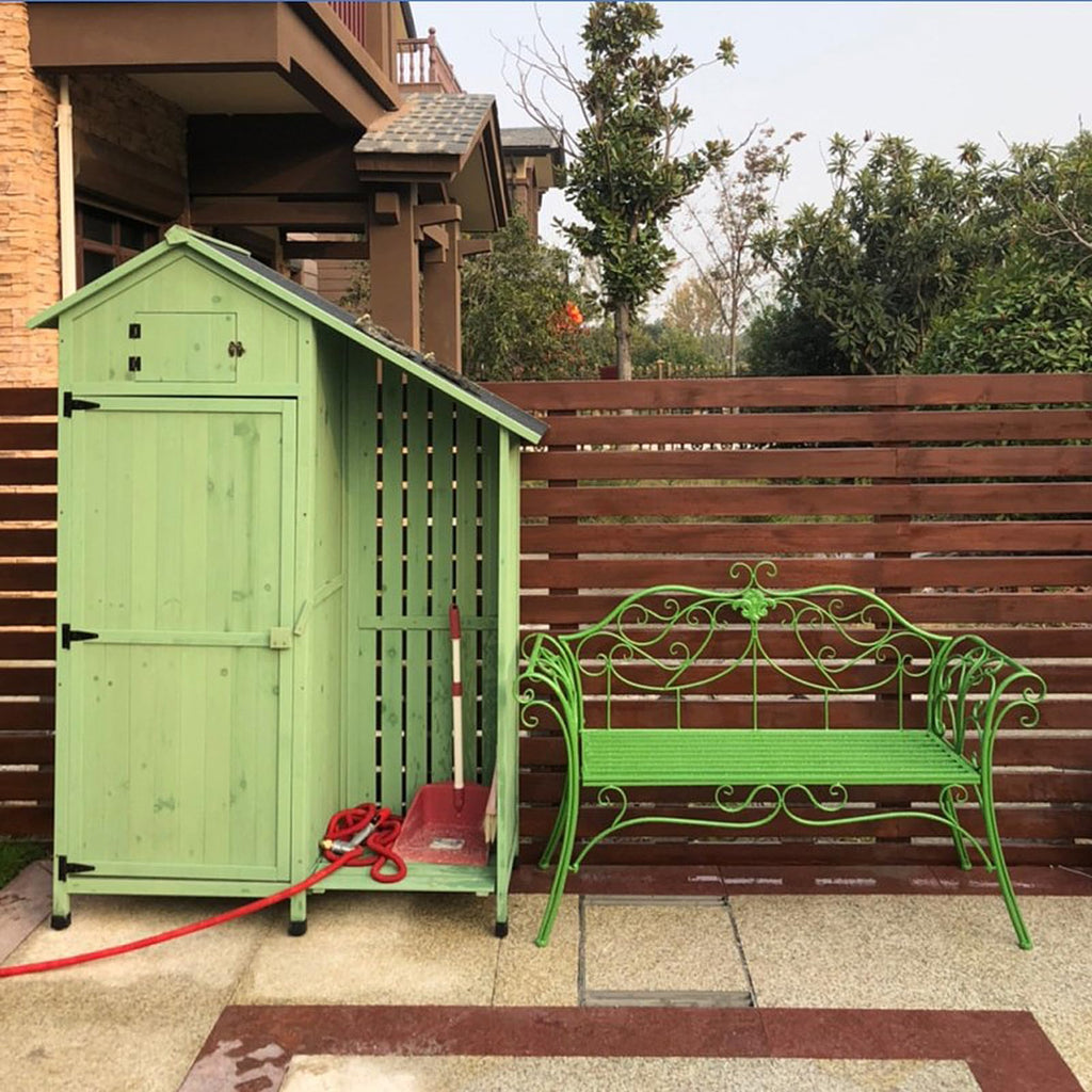 2-Seat Outdoor Metal Bench A164