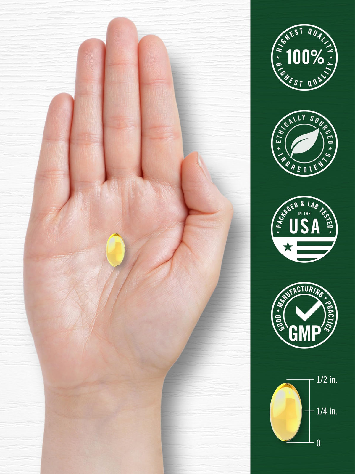 Odorless Garlic Softgels Supplement 300 Count V13420