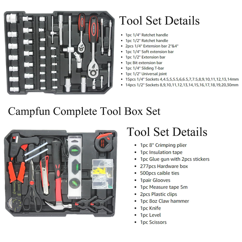 899-Piece Household Tool Set with Rolling Case Q24361