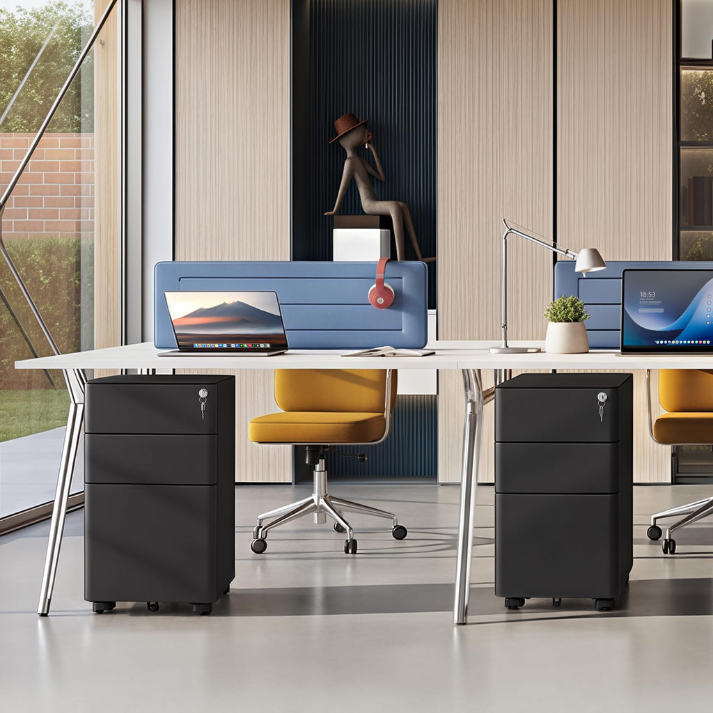 3 Drawer Mobile File Cabinet F725