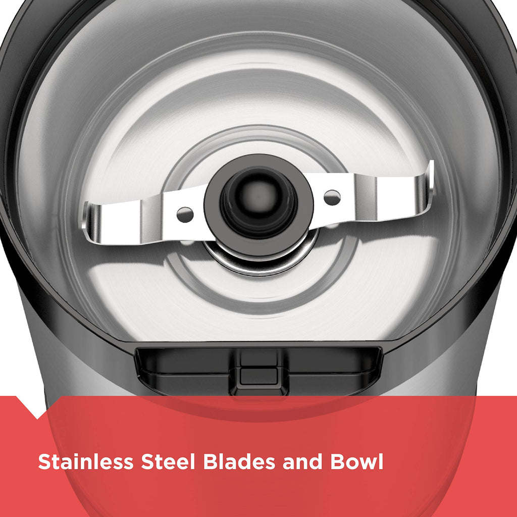 One-Touch Coffee & Spice Grinder with Stainless Steel Blades B79018