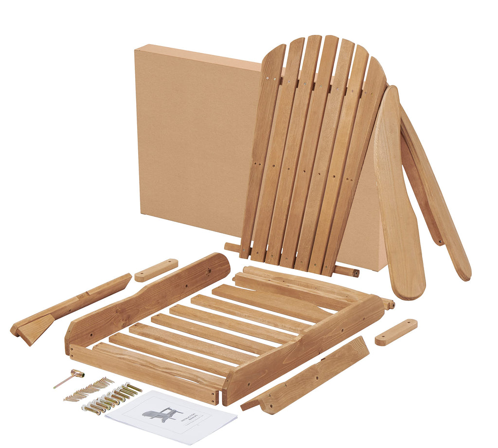 Cedar Folding Adirondack Chair Set of 2 M99979