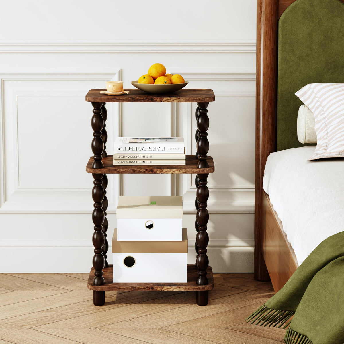 3-Tier Narrow End Table W8452