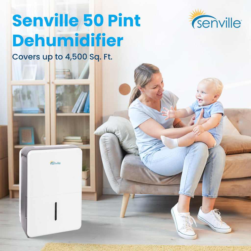 White 50 Pint Dehumidifier J429
