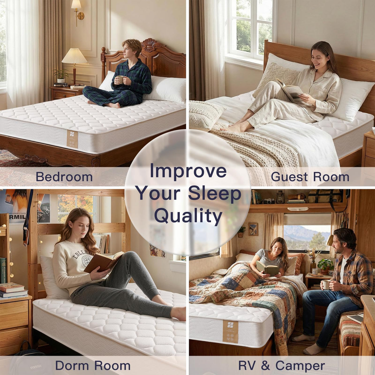6 Inch Twin Mattress with Bonnell Spring U459
