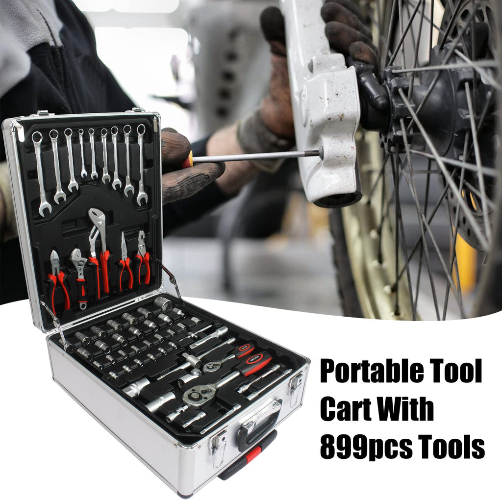 899-Piece Household Tool Set with Rolling Case Q24361